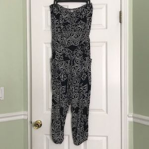strapless pant romper